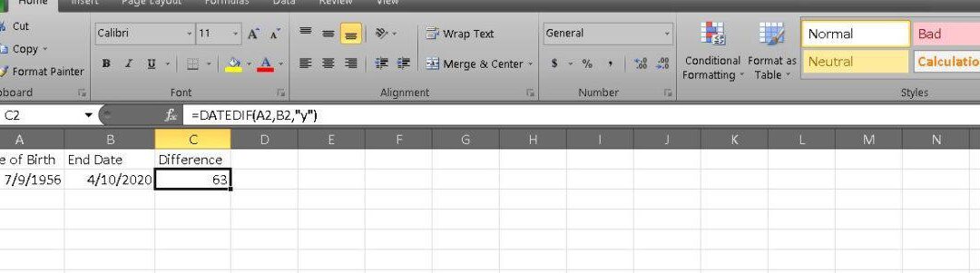 Cómo calcular la edad en Excel - Android Authority