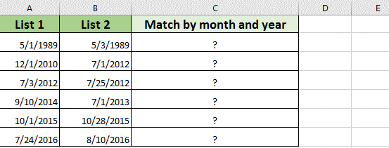 ¿Cómo unir fechas por mes y año solo en Excel?