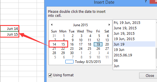 ¿Cómo encontrar el comienzo/inicio de la semana en una fecha determinada en Excel?
