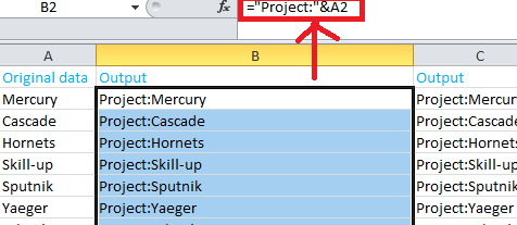 Cómo agregar texto o carácter a cada celda en Microsoft Excel ...
