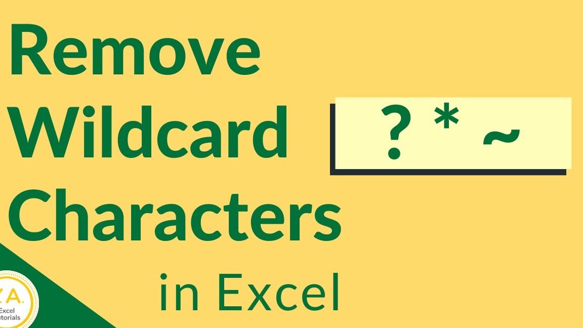 Cómo eliminar caracteres comodín en Excel usando Buscar y reemplazar – Tutorial