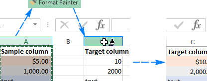 Excel Format Painter y otras formas de copiar formato
