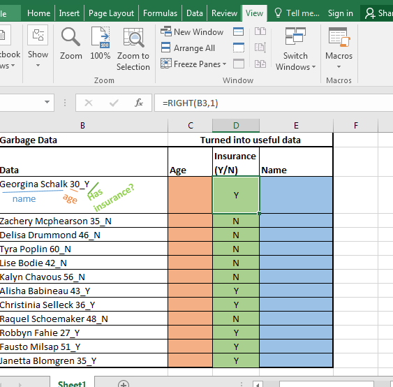 Cómo utilizar la función IZQUIERDA en Excel