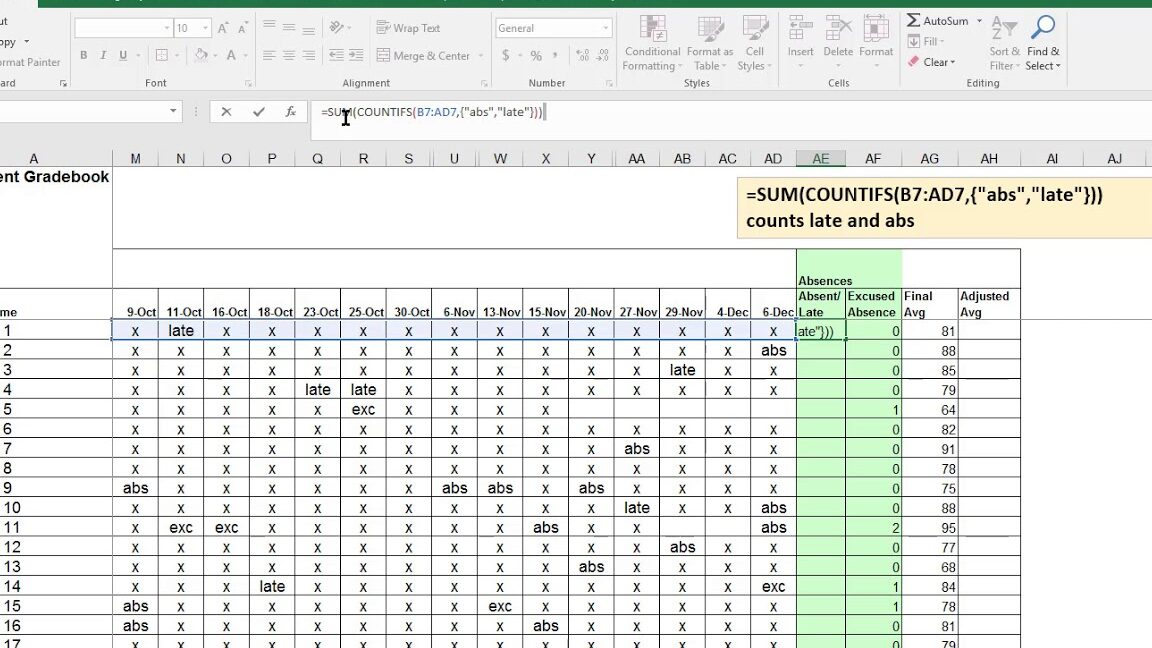Excel: utilice CONTAR.SI con varios criterios en la misma columna Excel - CONTAR.SI con múltiples criterios y lógica O