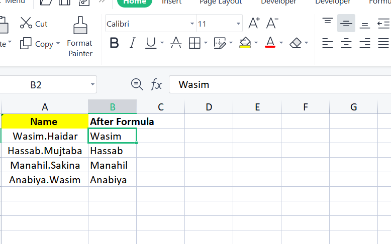 Cómo extraer texto antes y después de un carácter en Excel (fórmula)