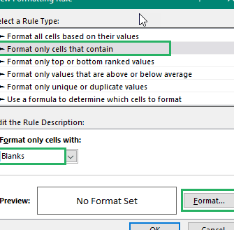 microsoft excel - ¿Cómo puedo mantener la celda en blanco hasta que se envíen datos?