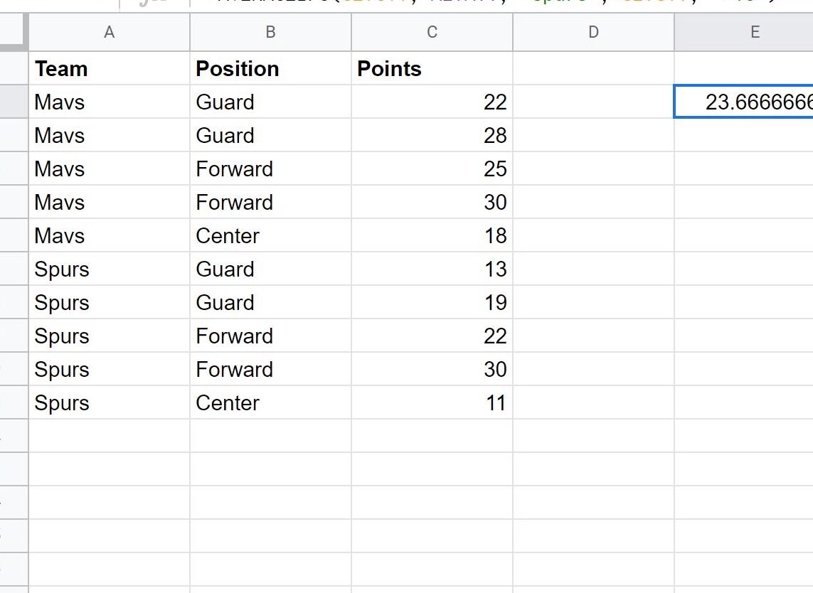 Funciones PROMEDIO, PROMEDIOIF y PROMEDIOIFS de Excel