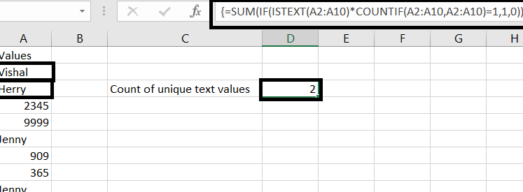 ¿Cómo contar valores únicos en Excel?