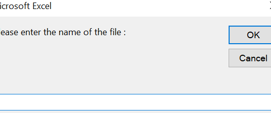 Cuadro de mensajes VBA y cuadro de entrada - Cuadro de entrada