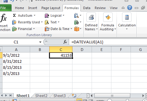 MS Excel: Cómo utilizar la función DATEVALUE (WS, VBA)