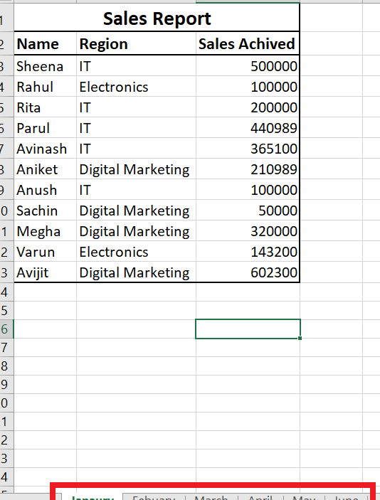 Fusionar varias hojas de Excel en una sola - javatpoint