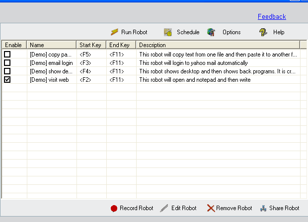 Software de grabación de macros de Windows para automatizar los clics del movimiento del mouse...