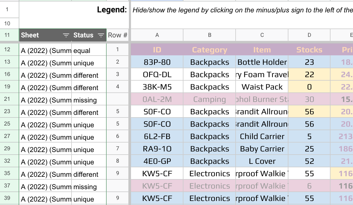 Herramientas eléctricas para Google Sheets V1.16: notas de la versión