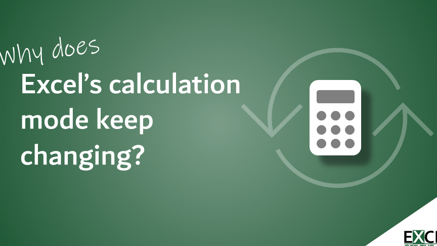 El modo de cálculo de Excel sigue cambiando: ¡Cómo solucionarlo!