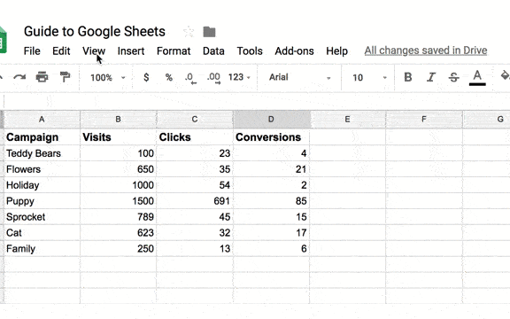 La guía definitiva para Google Sheets