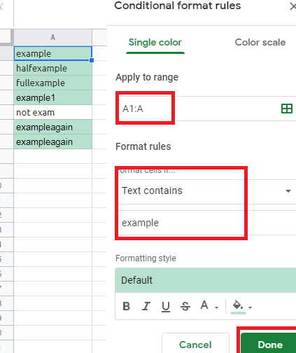 Cómo resaltar duplicados coincidentes PARCALES en 1 columna en...