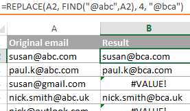 Uso de las funciones REEMPLAZAR y SUSTITUIR de Excel: ejemplos de fórmulas