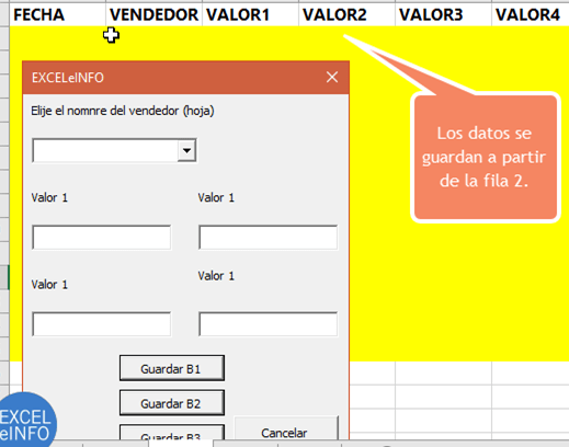 Capturar datos en Excel, guardar en otra hoja y decidir a partir de...
